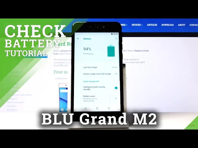 Video thumbnail for How to Locate Battery Percentage in BLU Grand M2 – Battery Level