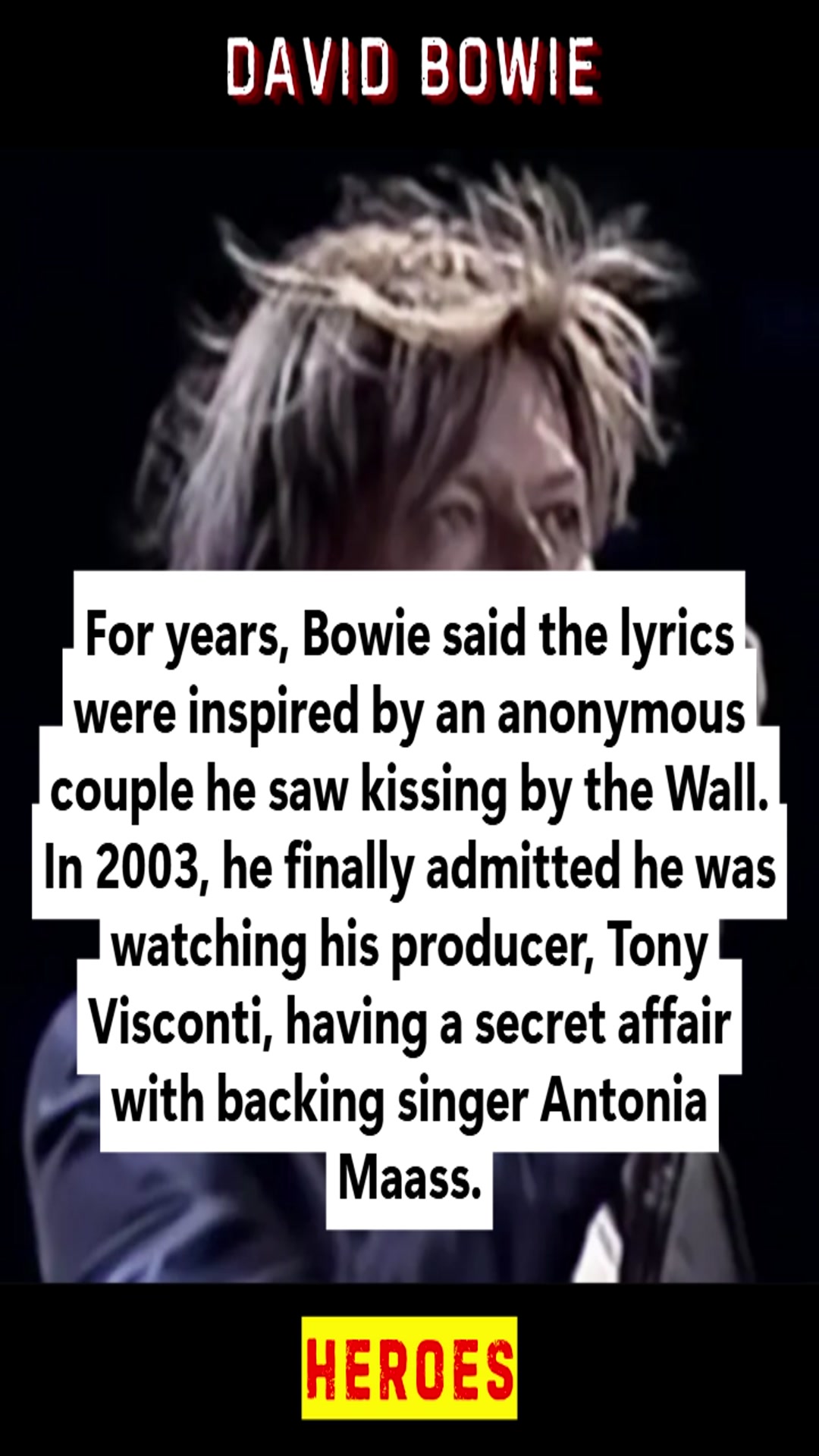 Video thumbnail for David Bowie - Heroes