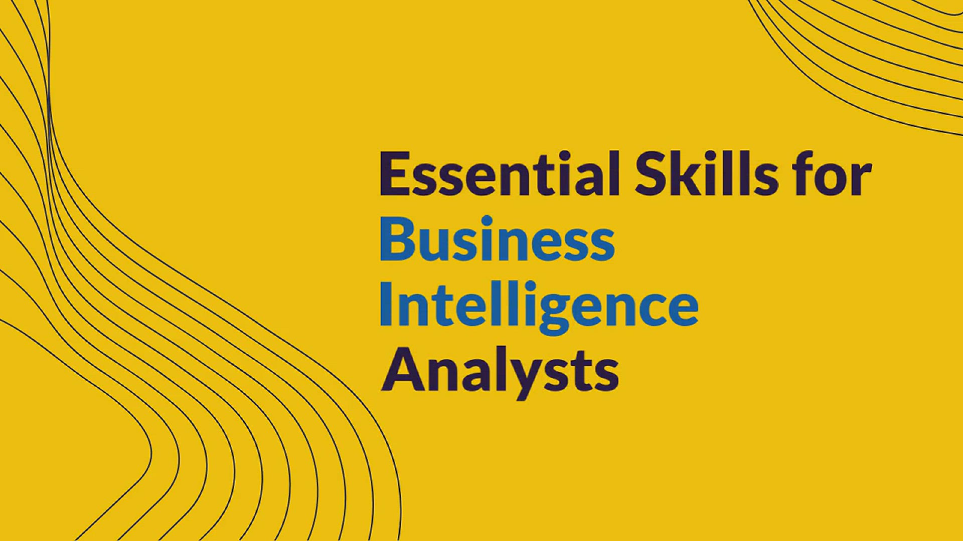 'Video thumbnail for 7 Skills Needed to Become a Business Intelligence Analyst'