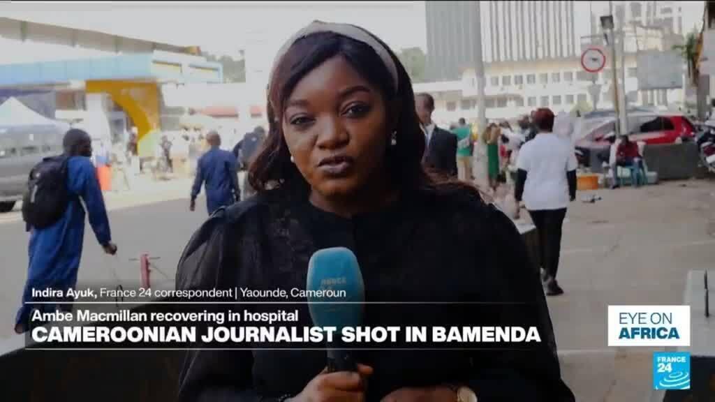 Video thumbnail for Cameroonian journalist shot in Bamenda