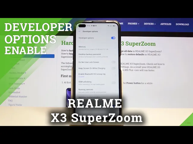 Video thumbnail for REALME X3 SuperZoom Developer Options – Advanced Mode