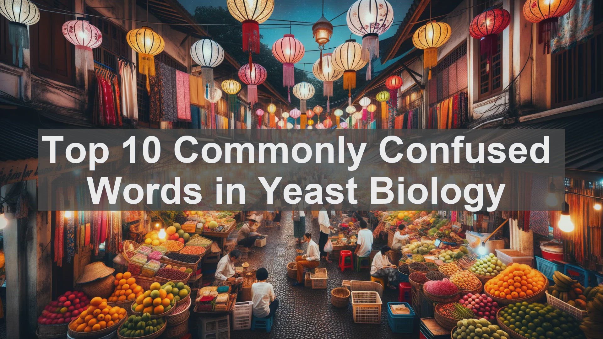 'Video thumbnail for Top 10 Commonly Confused Words in Yeast Biology'