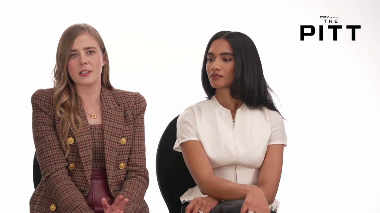 Video thumbnail for 'The Pitt' Stars Taylor Dearden & Patrick Ball Break Down Mel and Langdon's "Unlikely Bond"