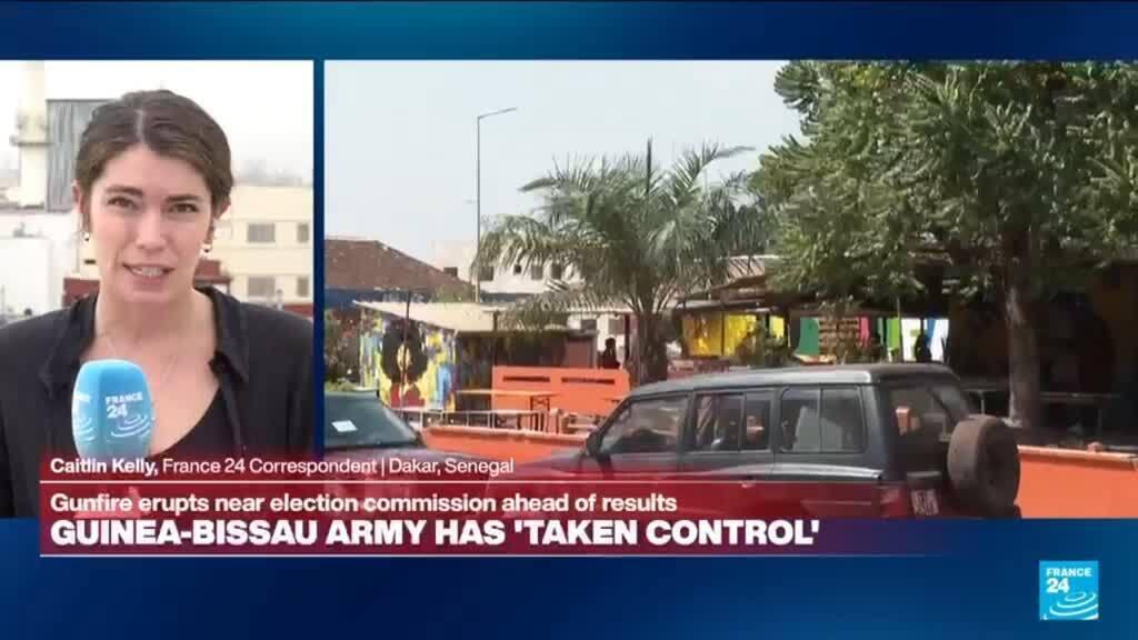 Video thumbnail for Guinea-Bissau army has 'taken control' ahead of election results