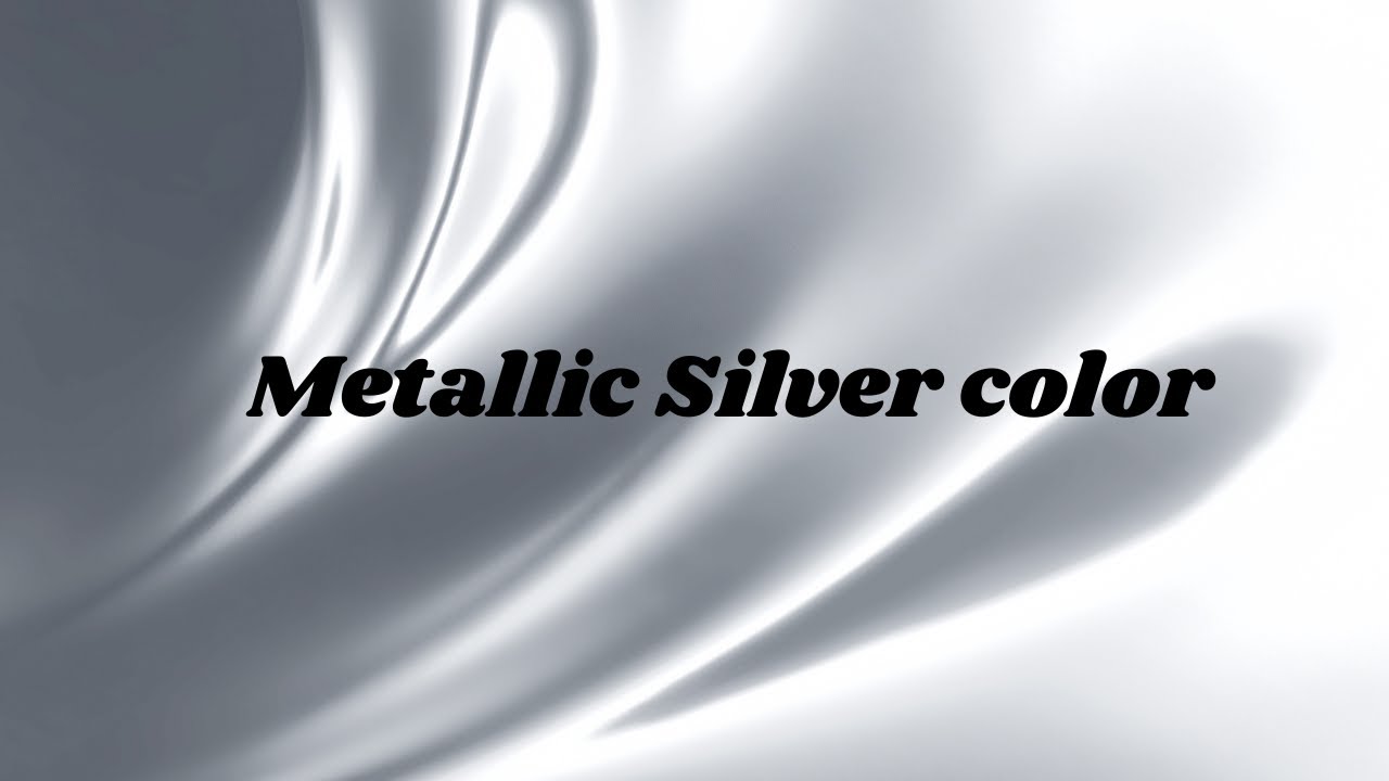 'Video thumbnail for Metallic Silver color: video blog'