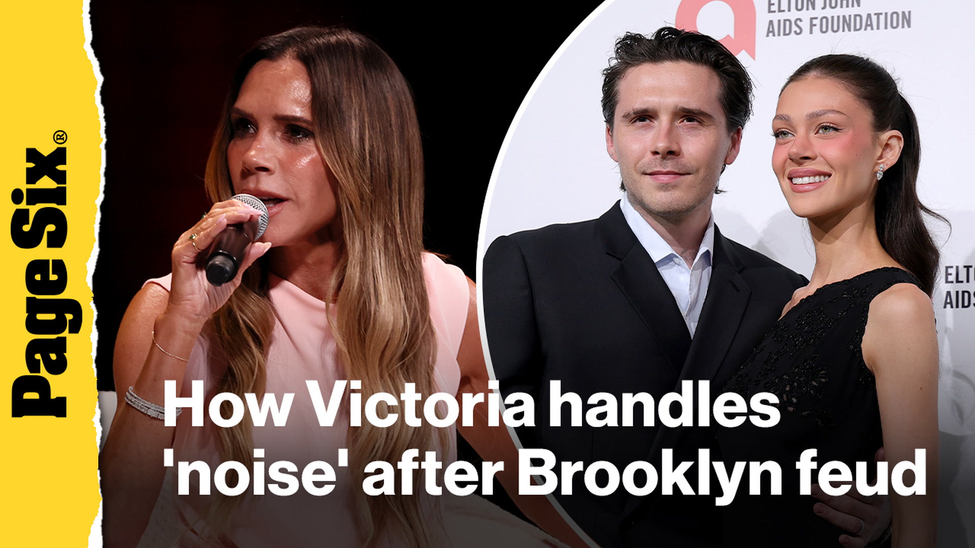 Video thumbnail for Victoria Beckham reveals how she handles public's 'noise' after feud with son Brooklyn