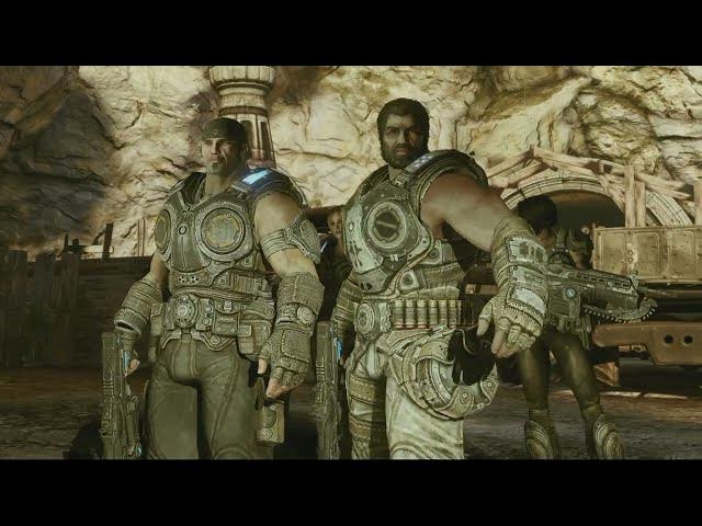 Video thumbnail for Gears of War 3 - Act 3: Dizzy "Busier Than a Fiddler's Elbow" Gas Pumps | Mercy Arrival Cutscene