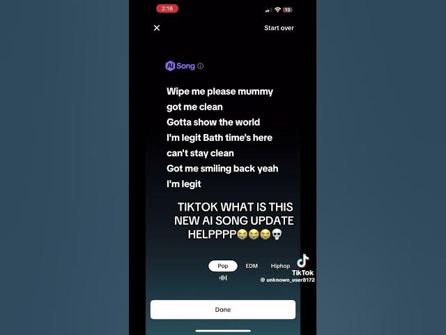 Video thumbnail for TikTok's Ai Song Filter be like 💀  (credits to @unknown_user8172 on TikTok)