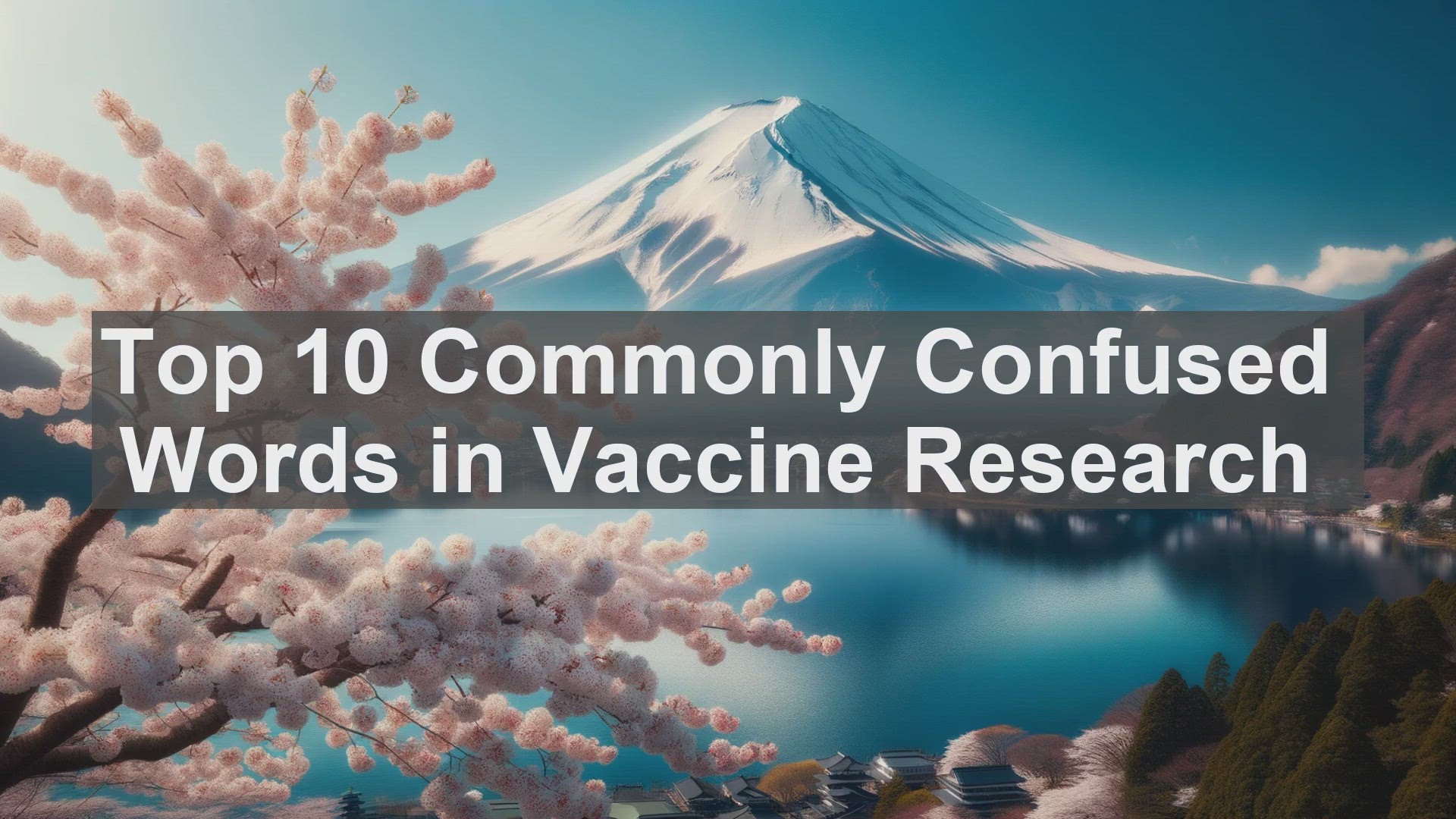 'Video thumbnail for Top 10 Commonly Confused Words in Vaccine Research'