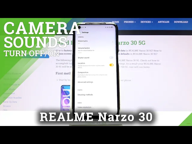Video thumbnail for How to Manage Camera Sounds in REALME Narzo 30 5G - Shutter Sound