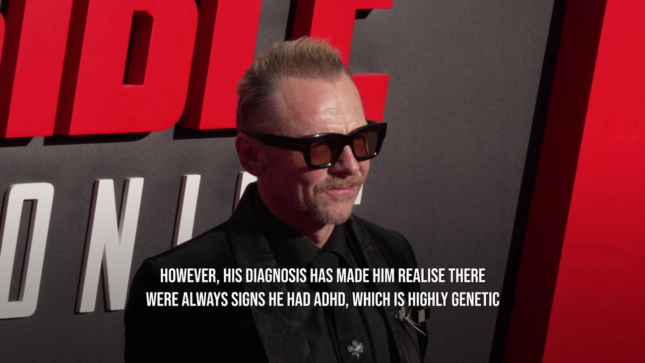 Video thumbnail for Simon Pegg reveals ADHD diagnosis.