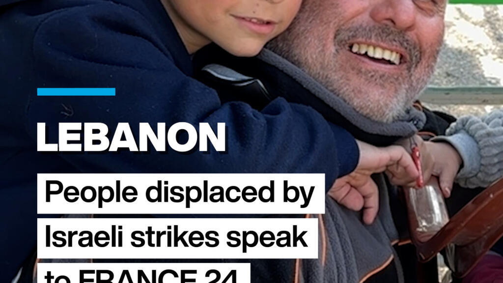 Video thumbnail for Lebanese displaced by Israeli strikes speak to FRANCE 24