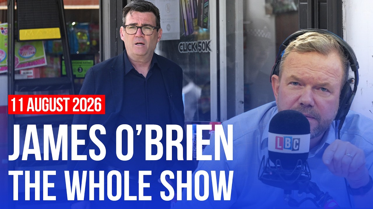 Video thumbnail for I want Andy Burnham to fix the British high street | James O'Brien - The Whole Show