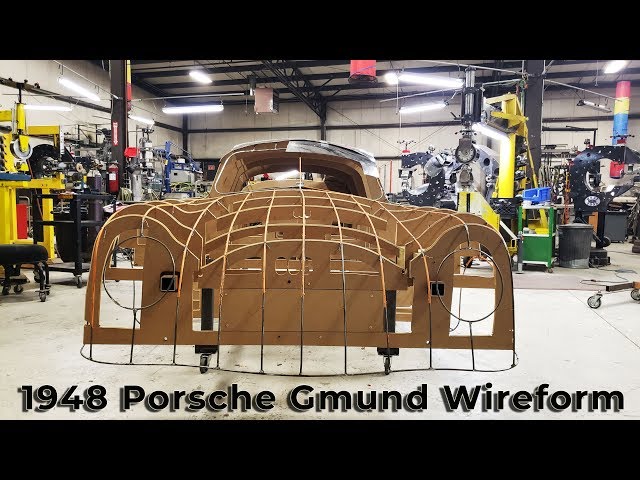Video thumbnail for Metal Shaping: 1948 Porsche Gmund SL Coupe Hybrid Wireform Buck