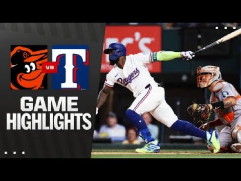 Video thumbnail for Baltimore Orioles at Texas Rangers Full-Game Highlights! | 07/01/2025