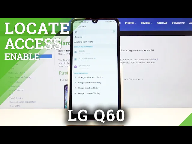 Video thumbnail for How to Turn Off Location in LG Q60 - Deactivate Geotags