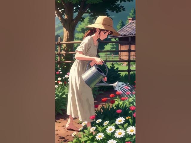 Video thumbnail for A peaceful morning begins in a beautiful countryside garden. πΏπΈπ‘