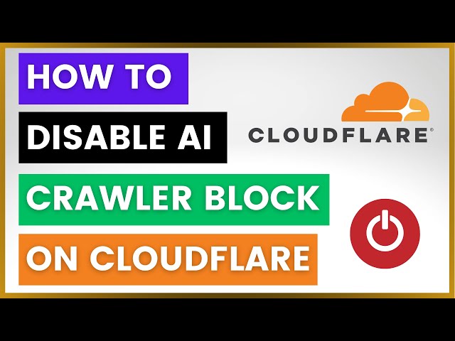 Video thumbnail for How To Disable AI Crawler Block On Cloudflare? [in 2025]