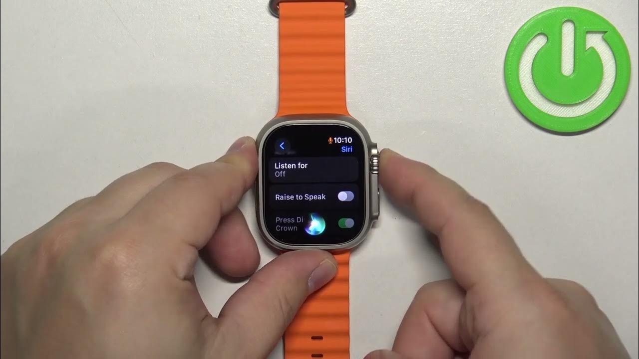 Video thumbnail for How to Turn On Siri on APPLE Watch Ultra 2