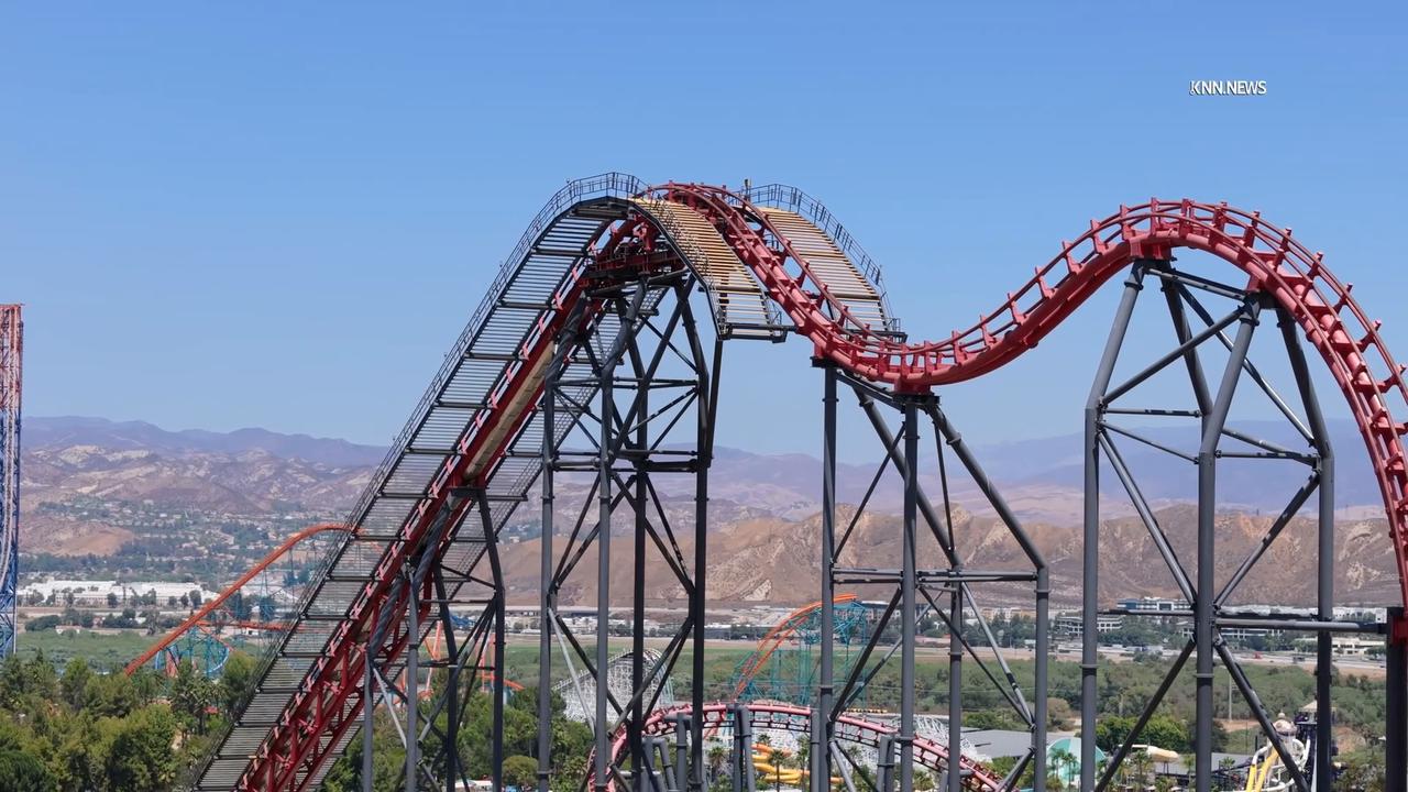 Video thumbnail for US, Tempe: Valencia Six Flags X2 Roller Coaster Remains Closed One Month After Rider Incident AERIALS.