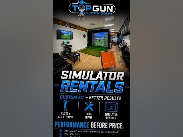 Video thumbnail for Top Gun Custom Golf: #CustomFitting #Trackman #simulator #clubrepair  #topgungolffl