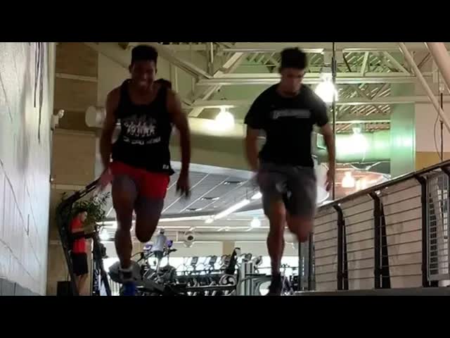Video thumbnail for Isaiah And CJ Vertical Jump Workout!