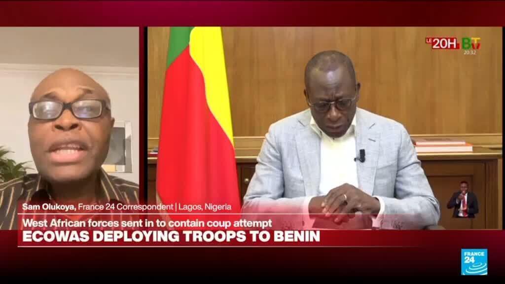 Video thumbnail for 'If there's a coup, then ECOWAS will be willing to step in': West Africa bloc orders troops to Benin