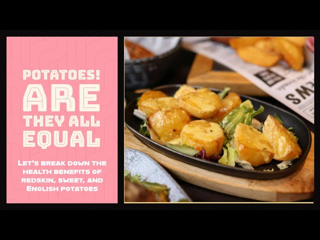 Video thumbnail for Best Potato for Your Health: Redskin vs Sweet vs English Potatoes! #potatoes #healthyeating