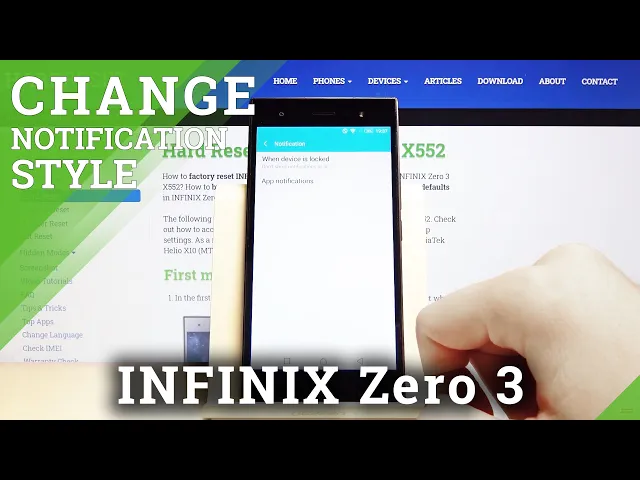 Video thumbnail for How to Enter Notification Settings in INFINIX Zero 3 – Find Notification Options