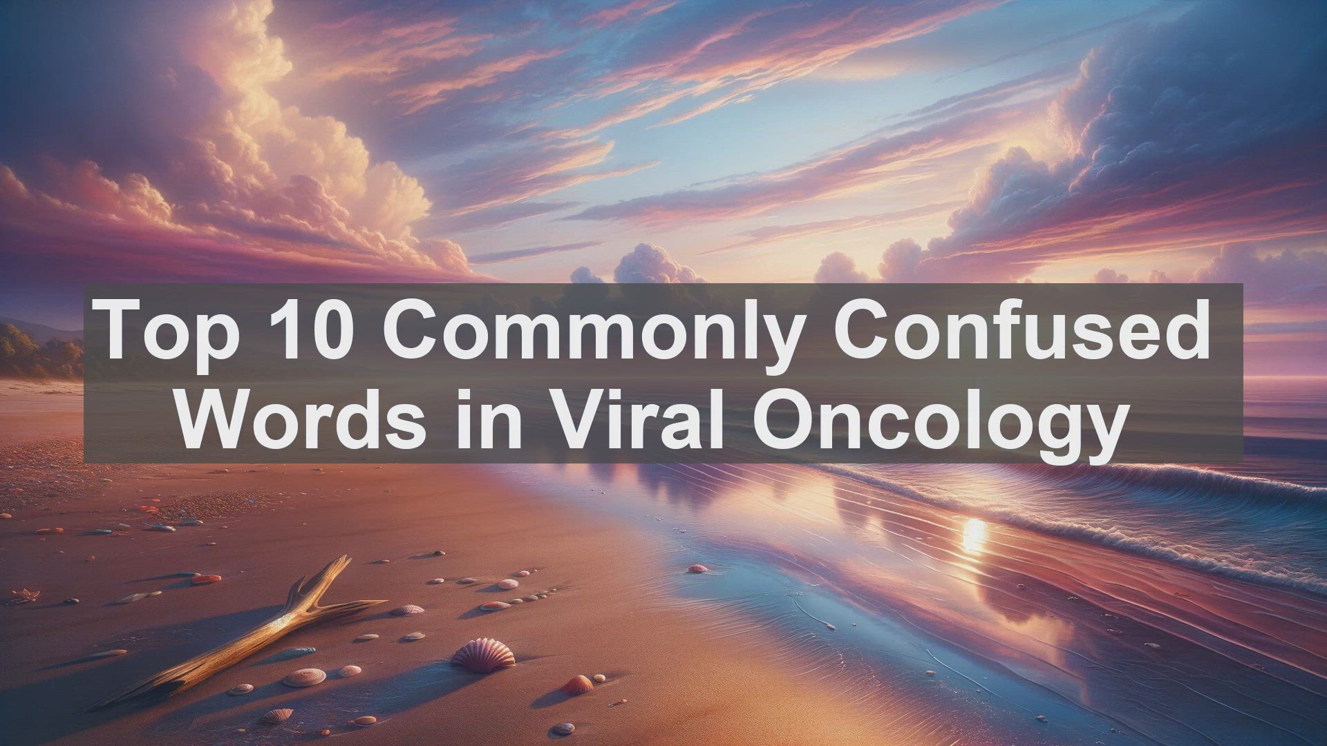 'Video thumbnail for Top 10 Commonly Confused Words in Viral Oncology'