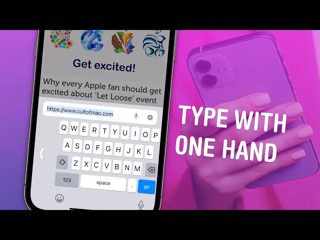 Video thumbnail for How to Use Your iPhone One-Handed Keyboard and Use Reachability