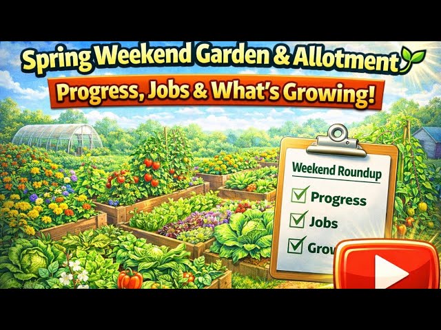 Video thumbnail for Spring Weekend Garden & Allotment Roundup 🌱 Progress, Jobs & What’s Growing!