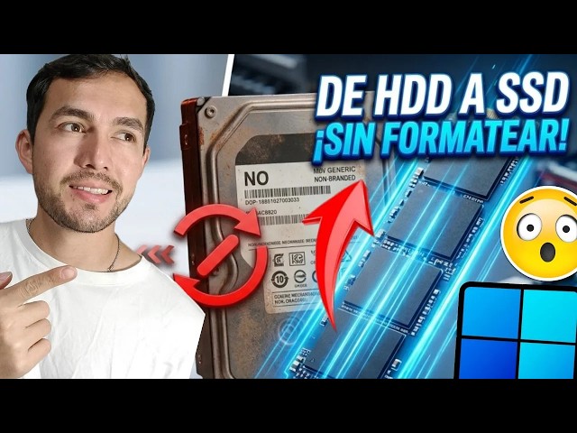 Video thumbnail for Cómo Migrar Windows a un Nuevo SSD sin Formatear (Fácil y Sin Perder Datos)
