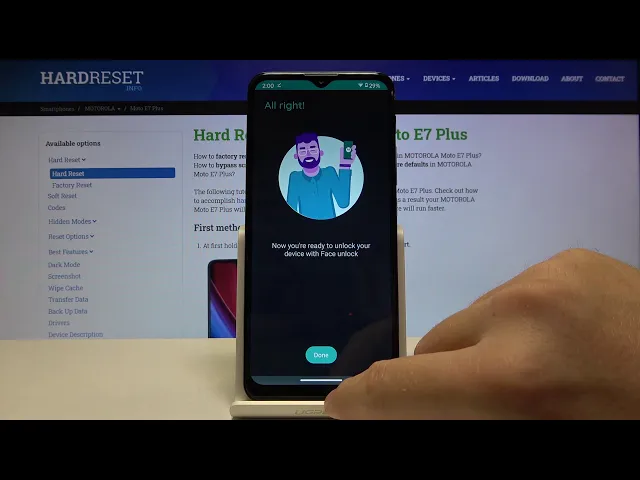 Video thumbnail for How to Set Up Face Unlock on Motorola Moto E7 Plus – Face Recognition