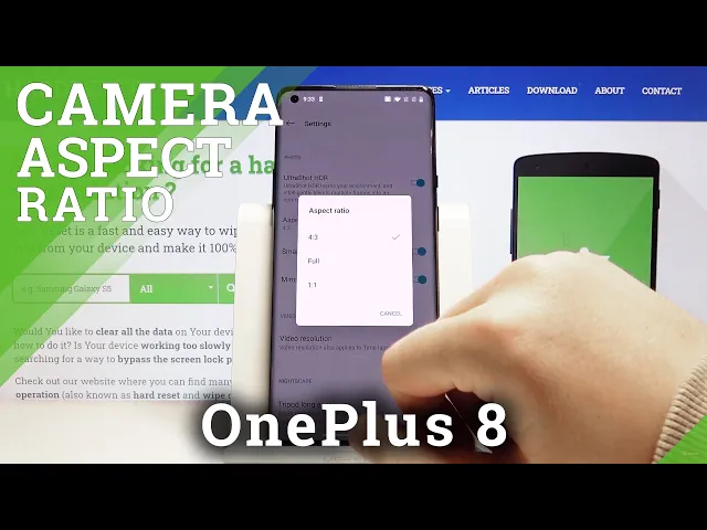 Video thumbnail for How to Change Camera Aspect Ratio in OnePlus 8 Pro – Set Up Camera Settings
