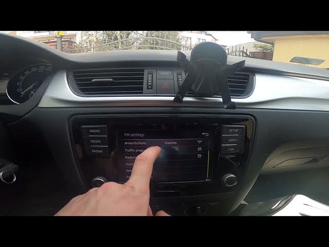 Video thumbnail for How to Enable or Disable AF for Car Radio in Skoda Rapid II ( 2012 – 2019 ) - Use AF in Radio