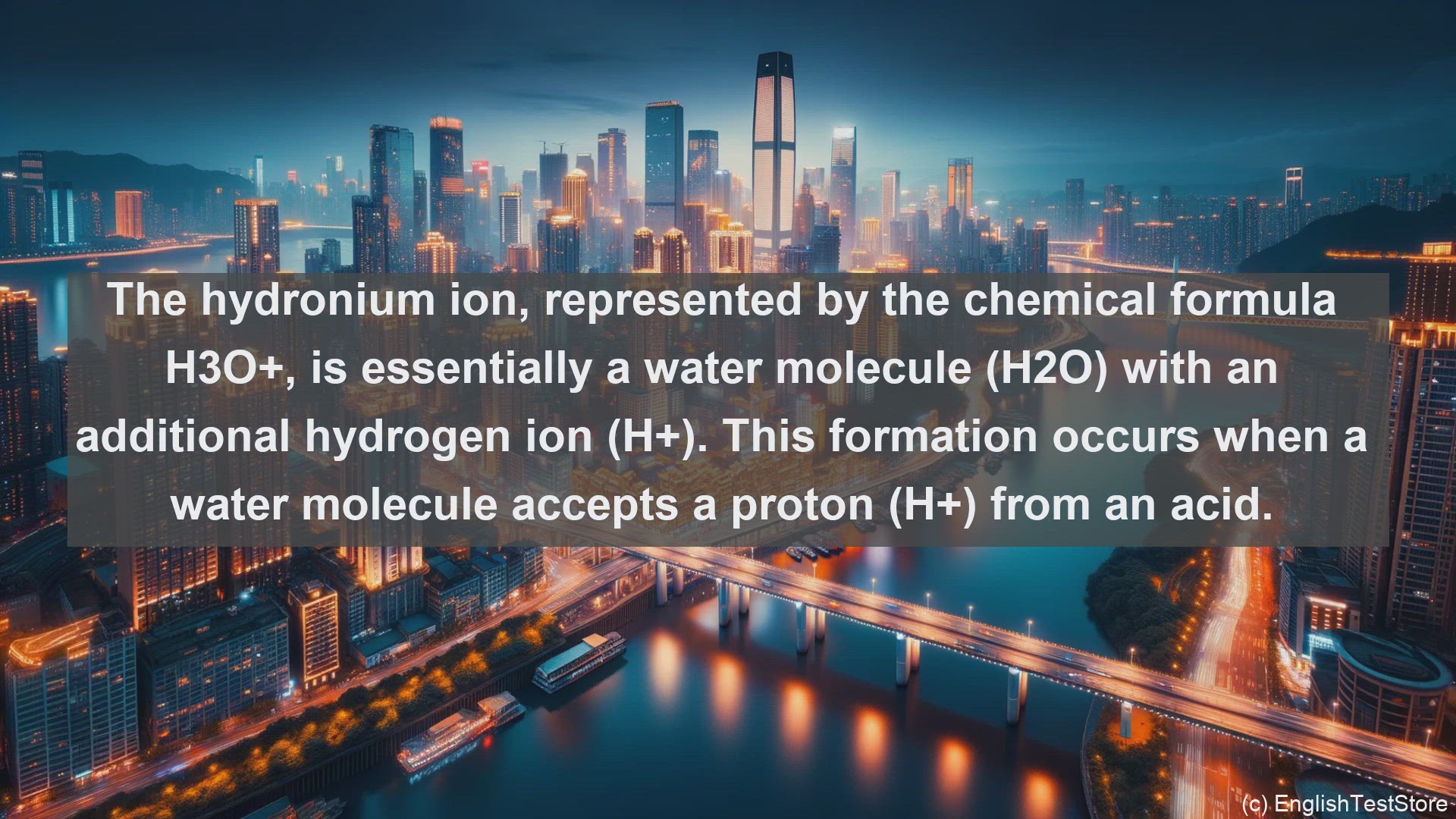 'Video thumbnail for Hydronium ion in science  definition and examples'