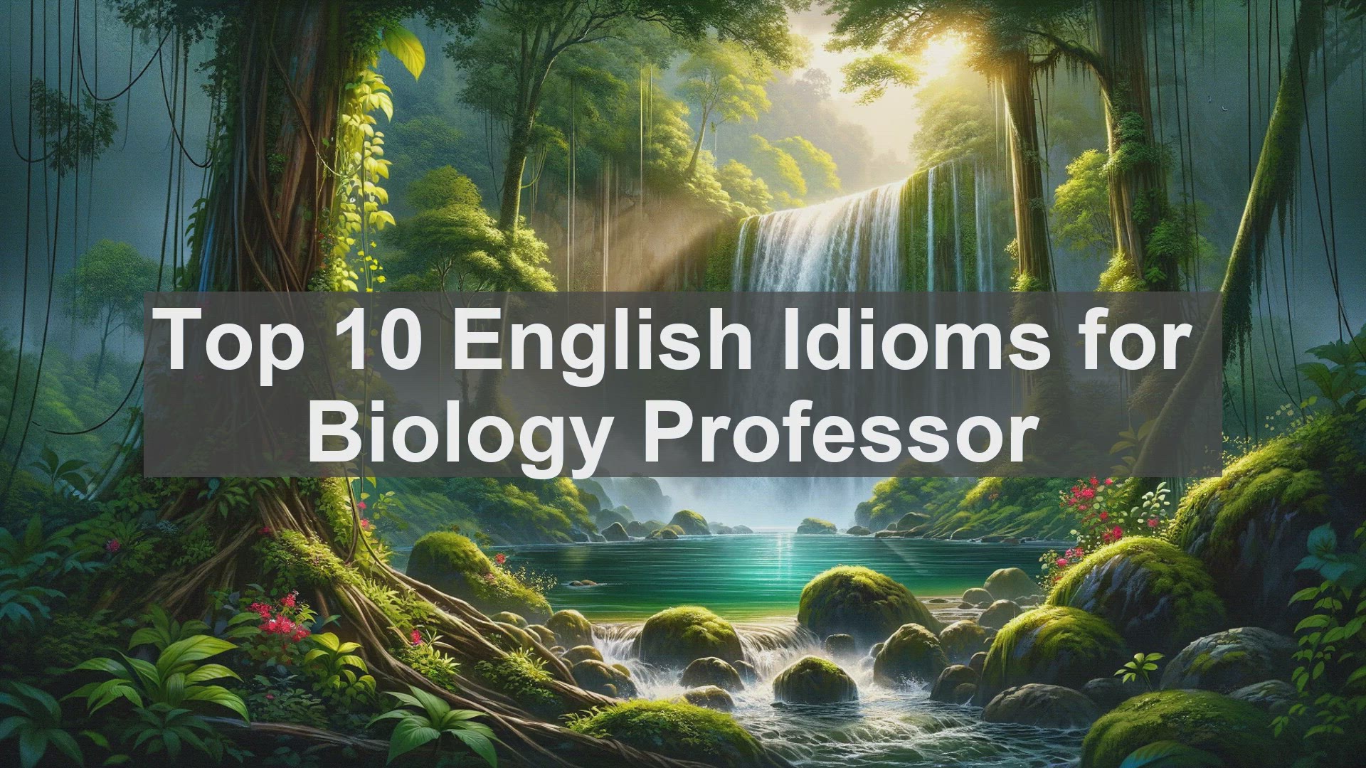 'Video thumbnail for Top 10 English Idioms for Biology Professor'