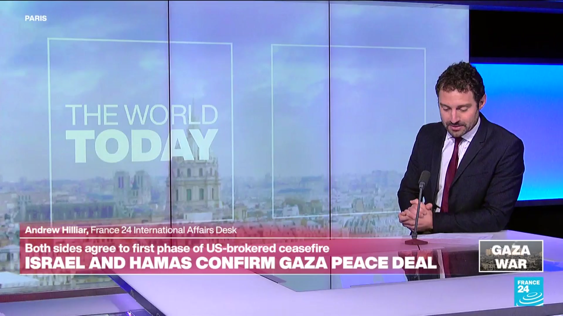 'Video thumbnail for Israel and Hamas agree to first phase of US-brokered ceaserfire'