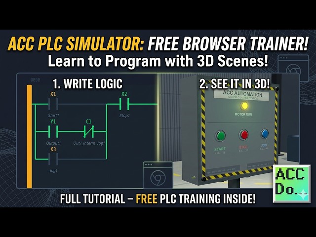 Video thumbnail for ACC PLC Simulator – How to Use the Free Browser Based PLC Trainer!