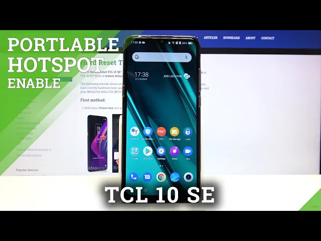 Video thumbnail for How to Enable Portable Hotspot on TCL 10 SE – Share Wi-Fi
