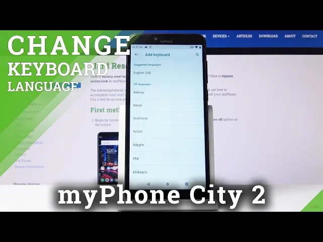 Video thumbnail for How to Change Keyboard Language in myPhone City 2 – Keyboard Settings