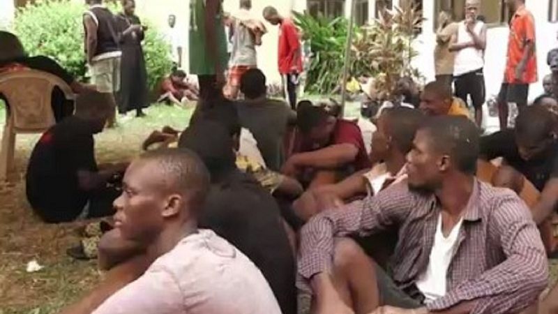 Video thumbnail for 219 rescued from human trafficking and cybercrime ring in Ghana