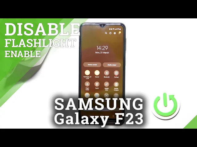 Video thumbnail for How to Switch On Flashlight on SAMSUNG Galaxy F23 - Activate Flashlight