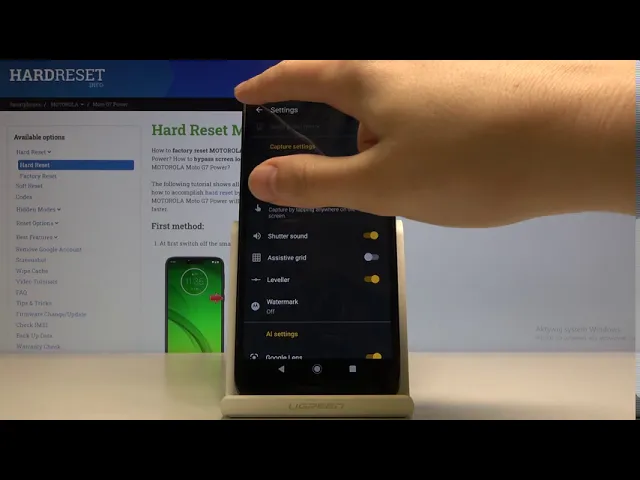 Video thumbnail for How to Manage Camera Leveler on Motorola Moto G7 Power - Turn On/Off Camera Leveler