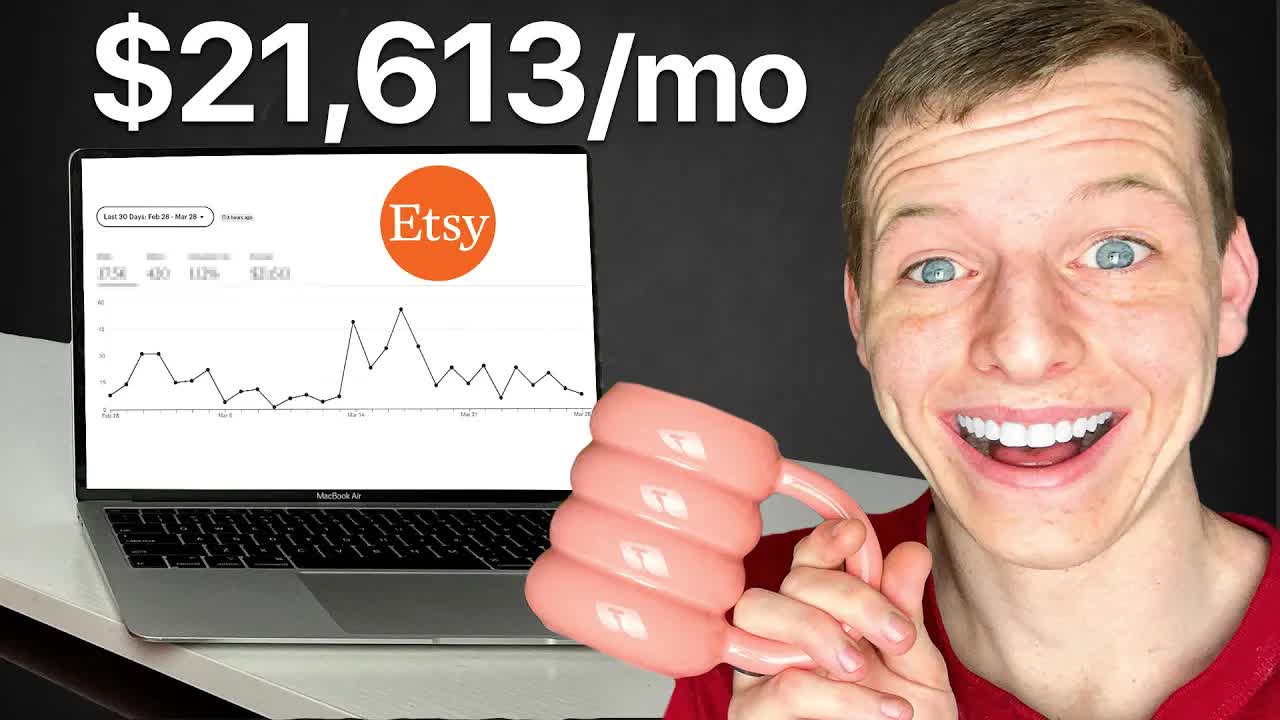 Video thumbnail for I Sold AI Merch on Etsy for 30 Days