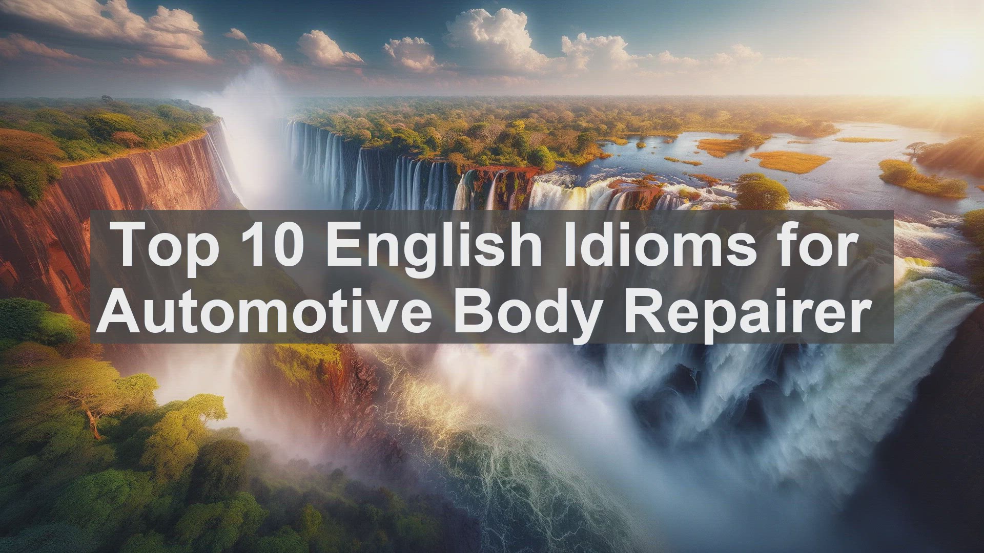 'Video thumbnail for Top 10 English Idioms for Automotive Body Repairer'