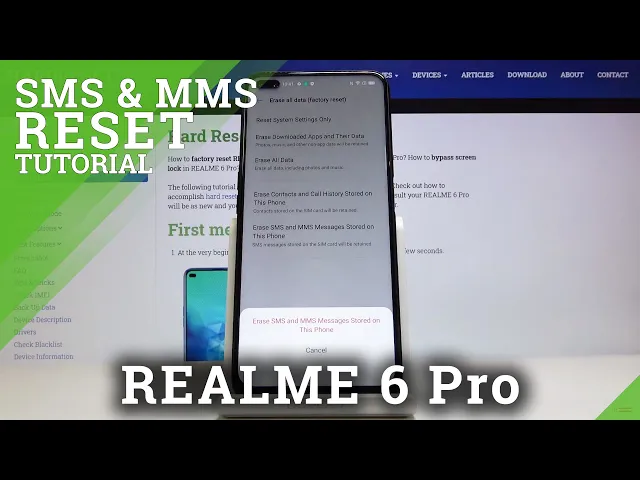 Video thumbnail for How to Erase SMS and MMS on Realme 6 Pro – Wipe Text Massages