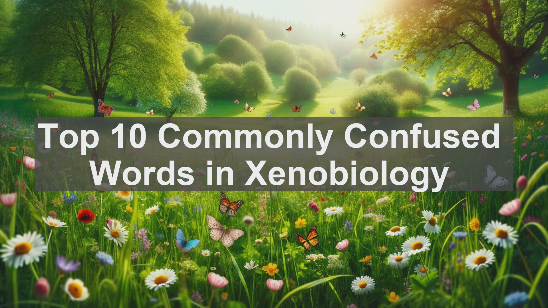 'Video thumbnail for Top 10 Commonly Confused Words in Xenobiology'
