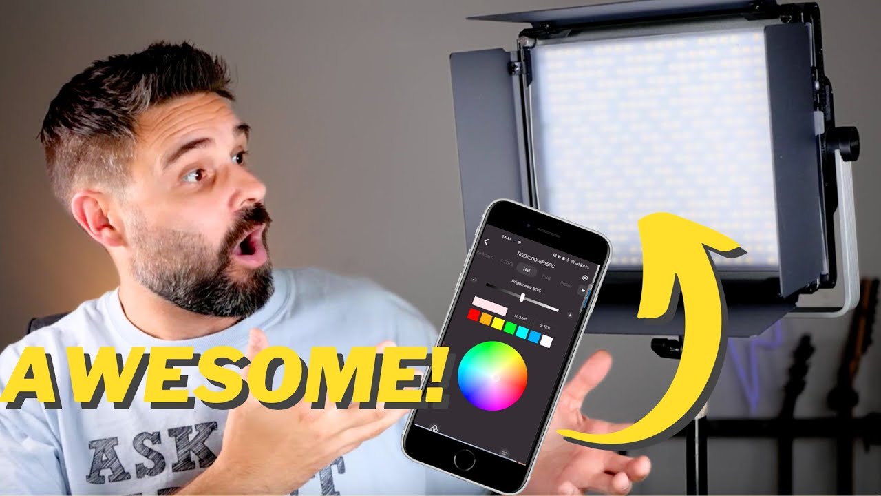 Video thumbnail for Full Review & App Use: NEEWER RGB1200 60W LED Video Light